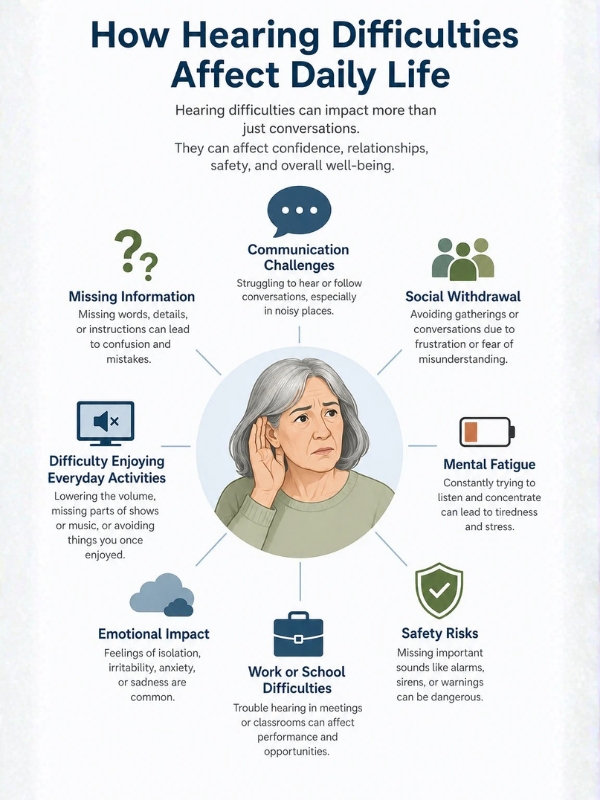 How Hearing Difficulties Affect Daily Life