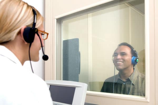 hearing test with cognitive screening
